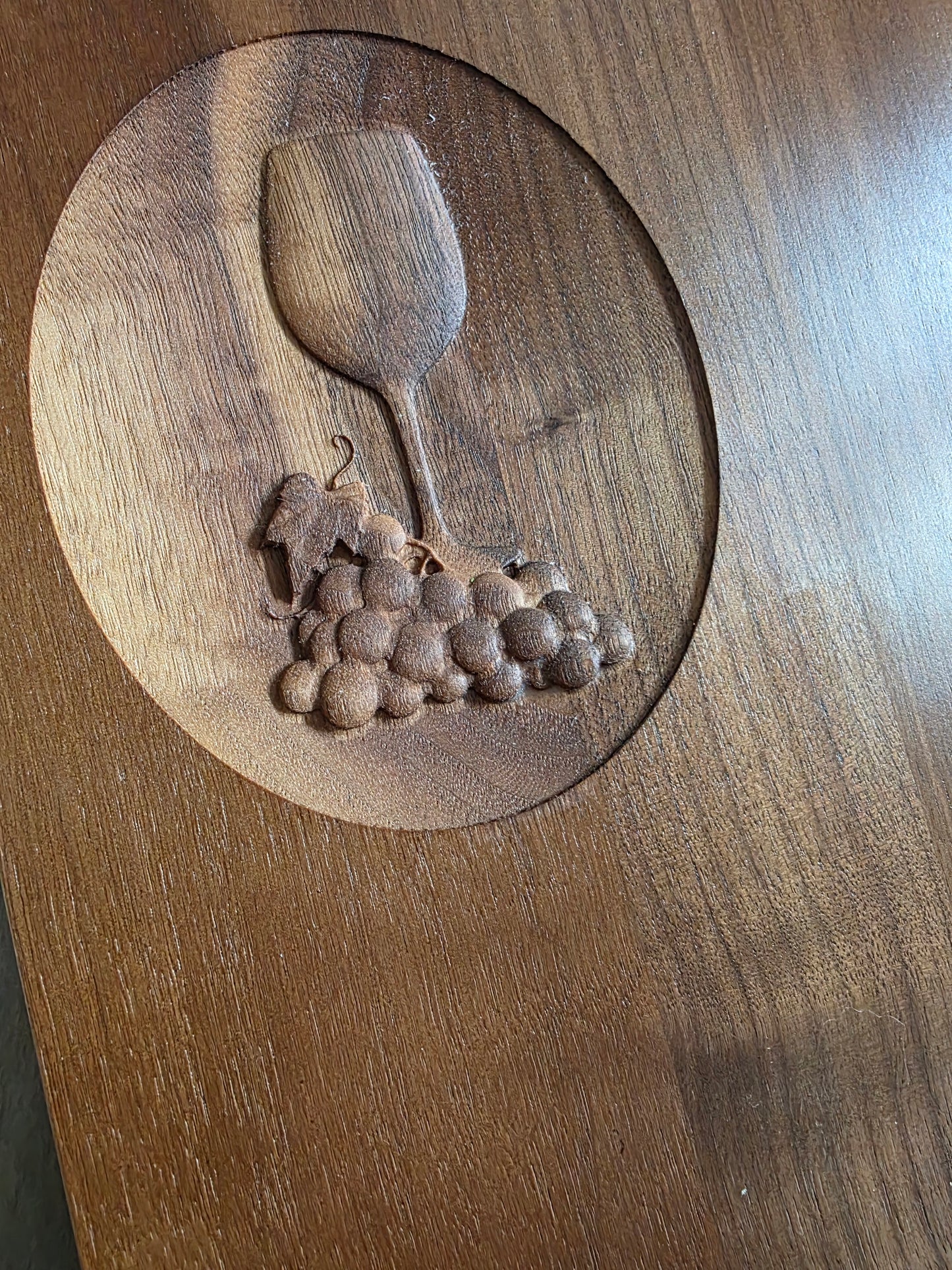 Wine and Grapes Cutting Board