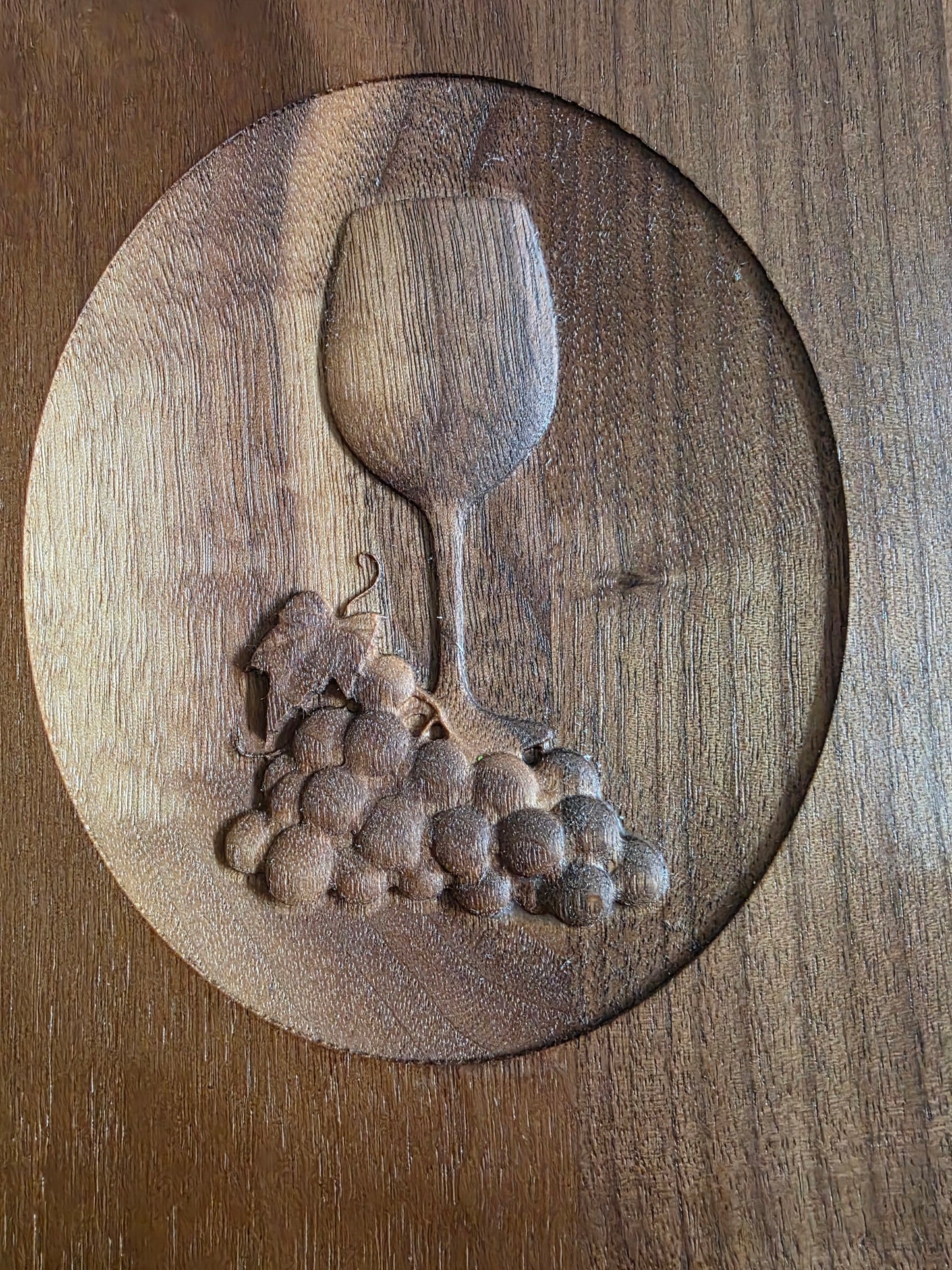 Wine and Grapes Cutting Board