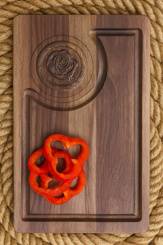 Cowboy Rose Cutting Board